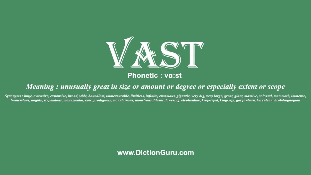 vast synonyms in english