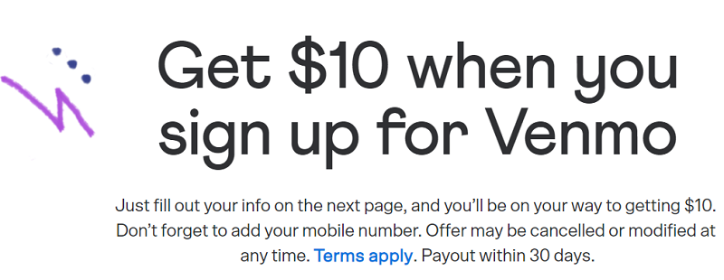 venmo code for $10