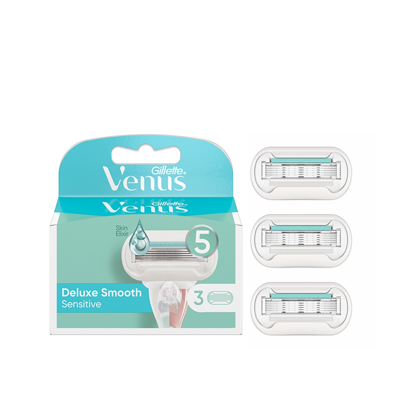 venus deluxe smooth sensitive razor blades