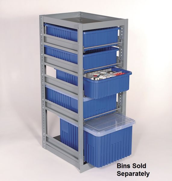 vertical storage bins