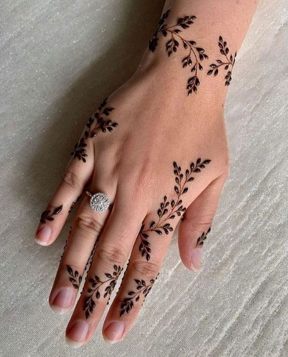 very simple henna designs