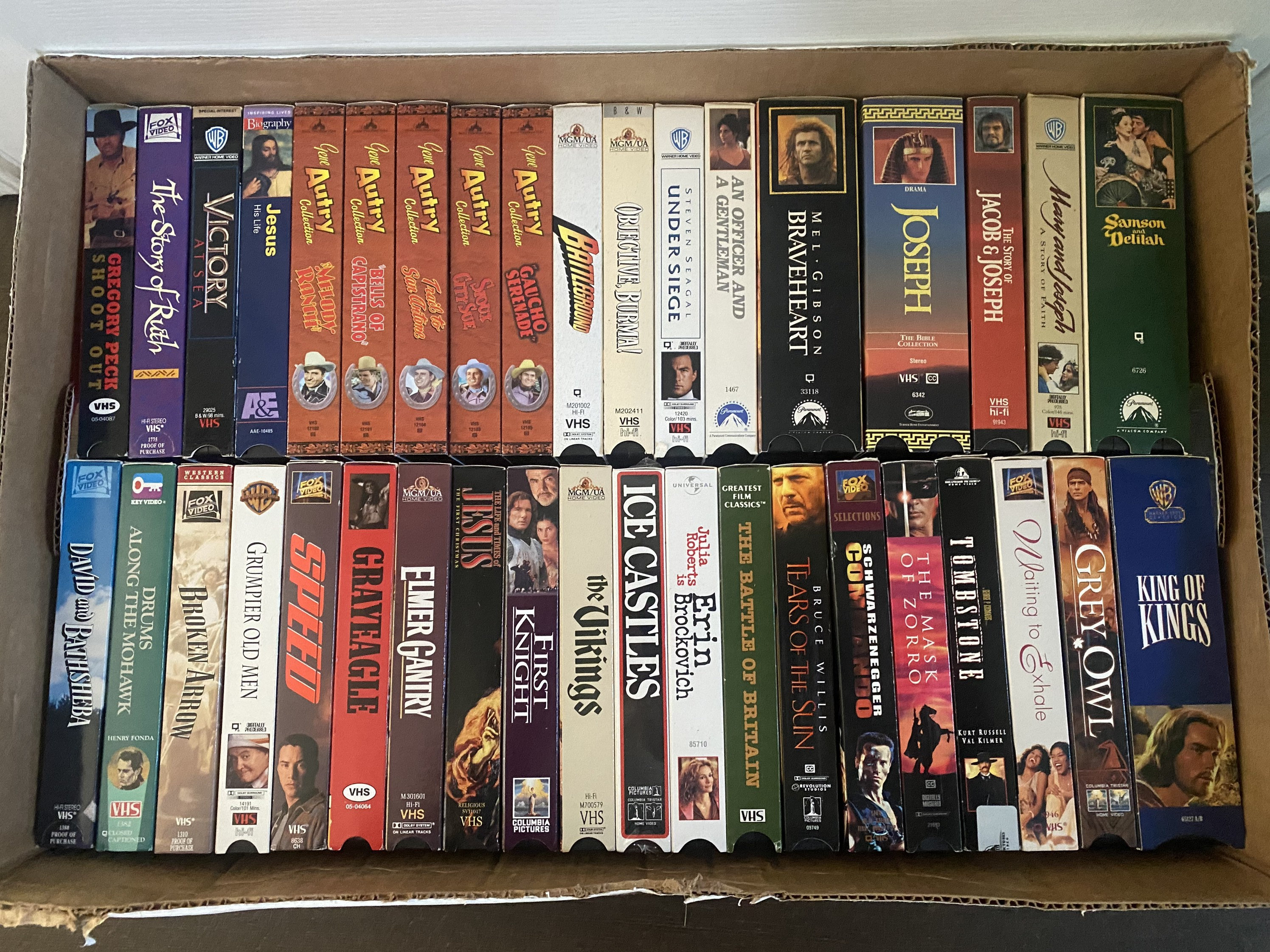 vhs films for sale