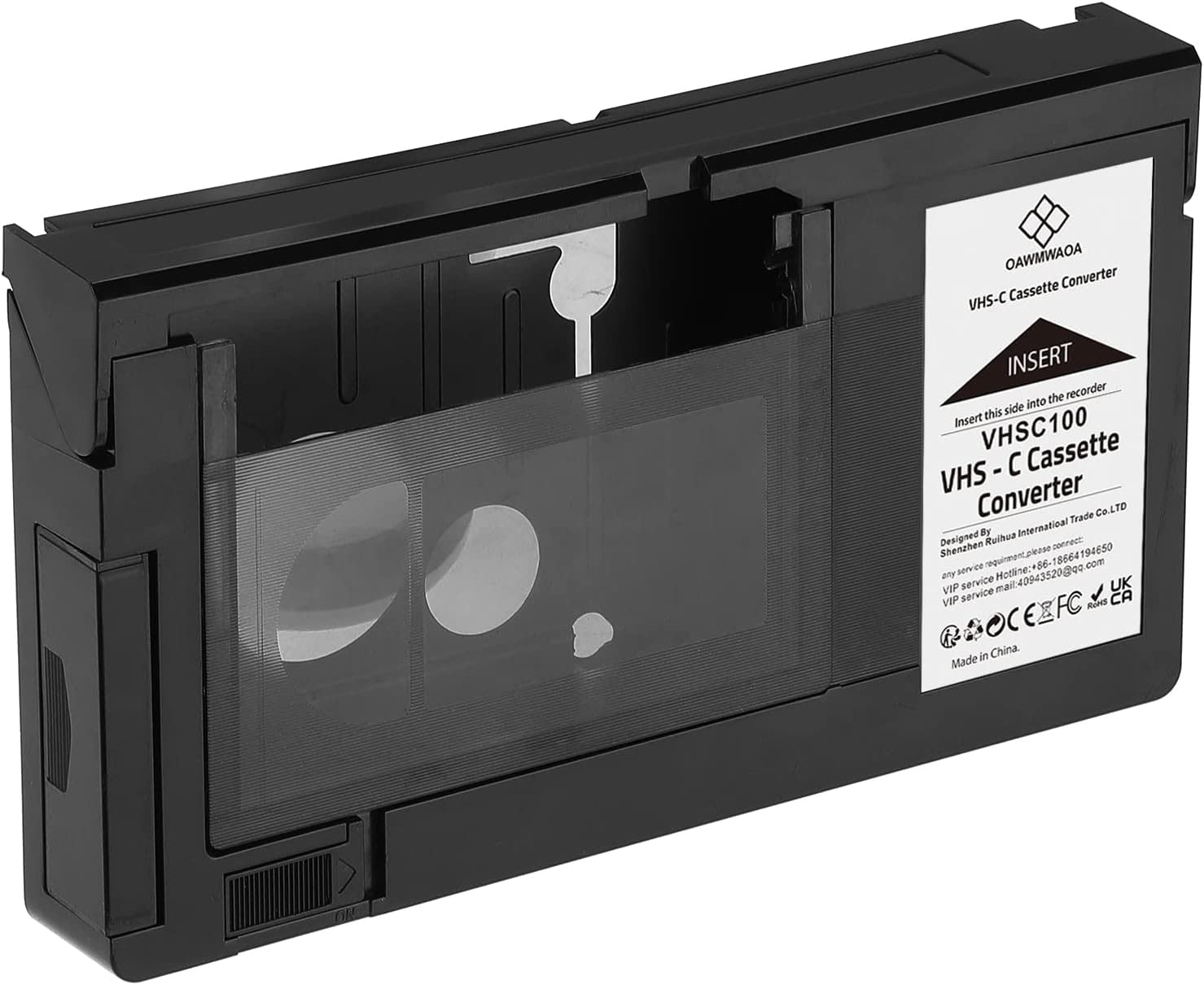 vhs tape adapter for vhs-c tapes