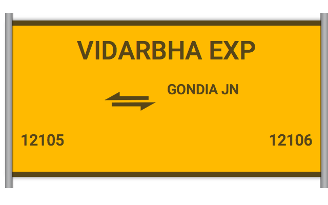 vidarbha express time table