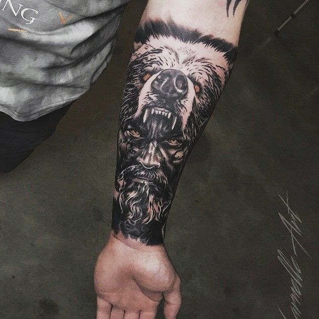 viking berserker tattoo