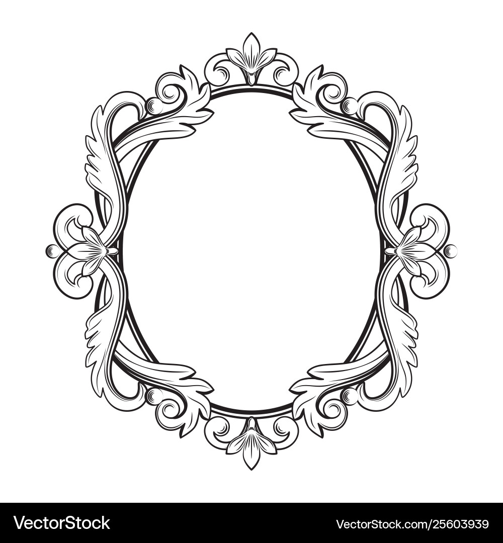 vintage frame vector