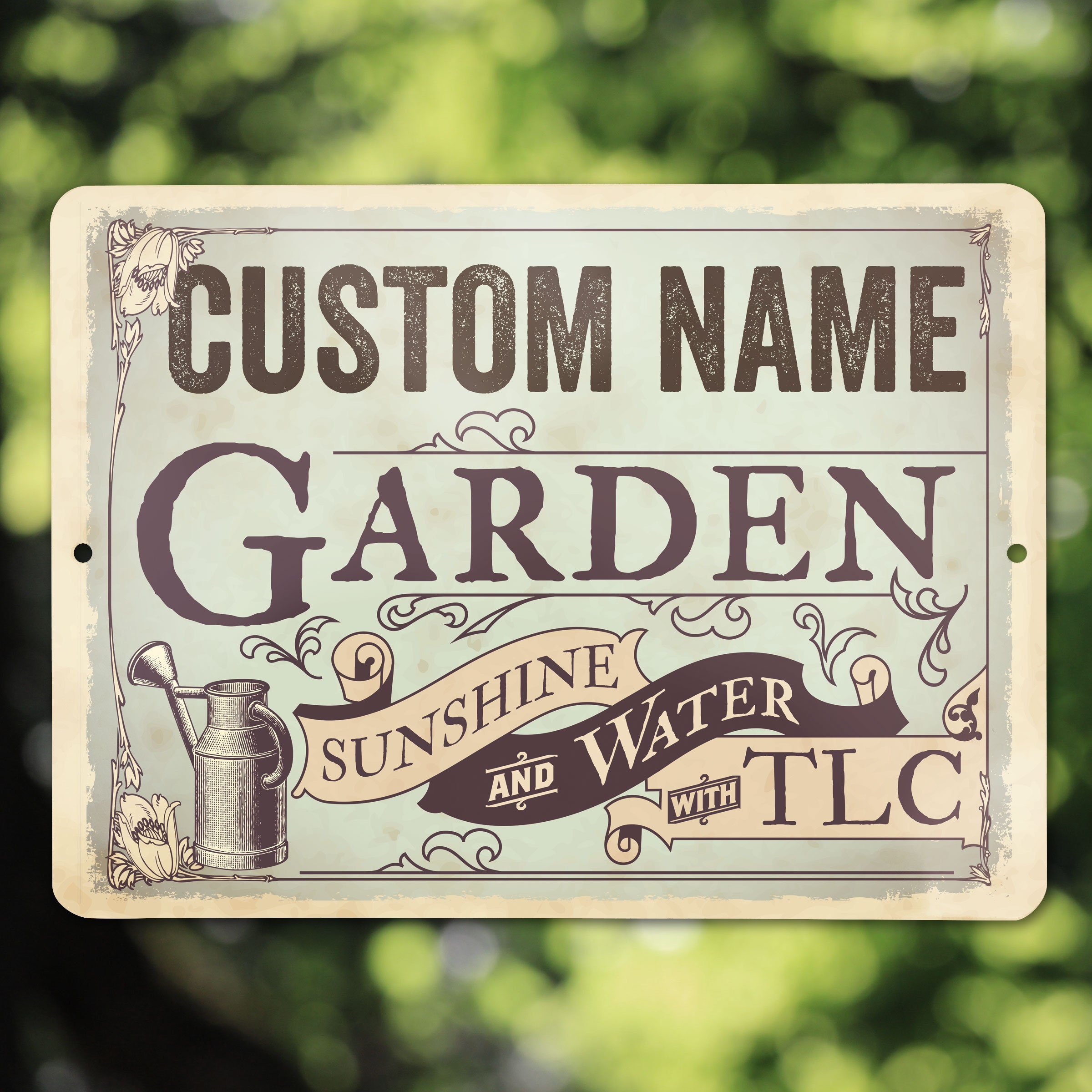 vintage garden signs