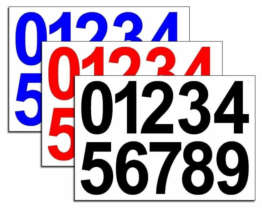 vinyl number stickers