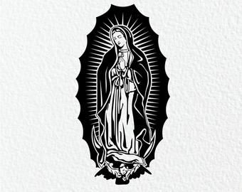 virgin mary stencil