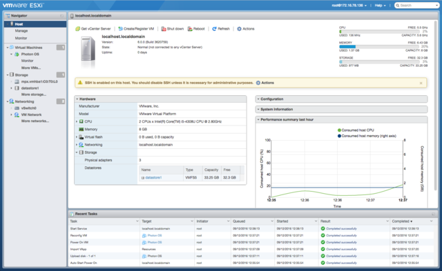 vmware vsphere hypervisor