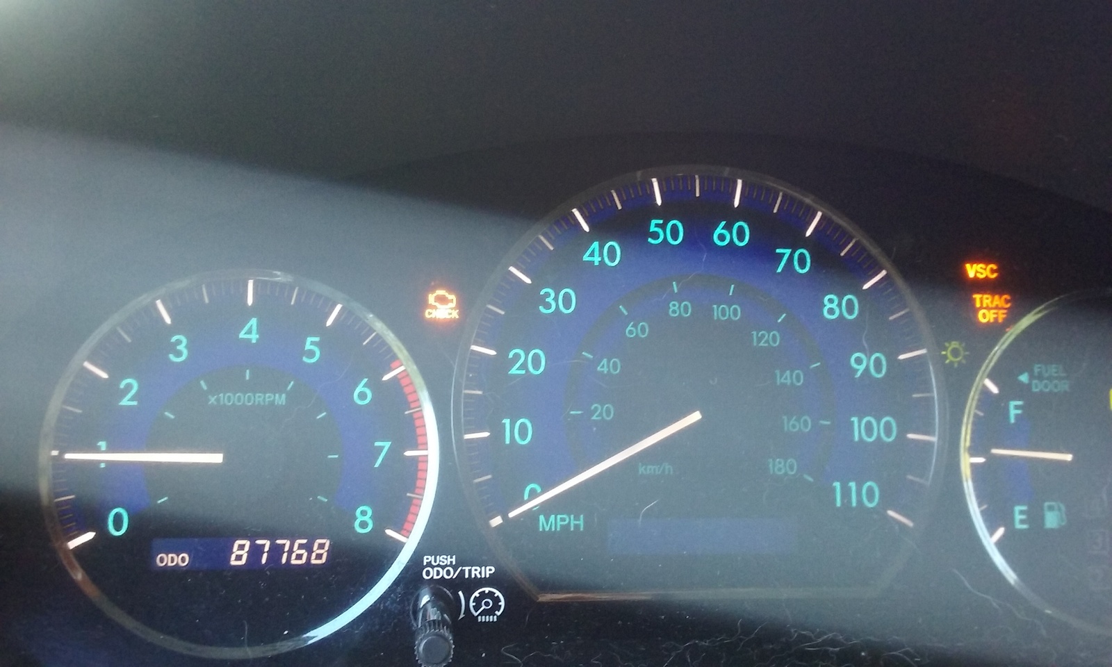 vsc check engine light toyota sienna