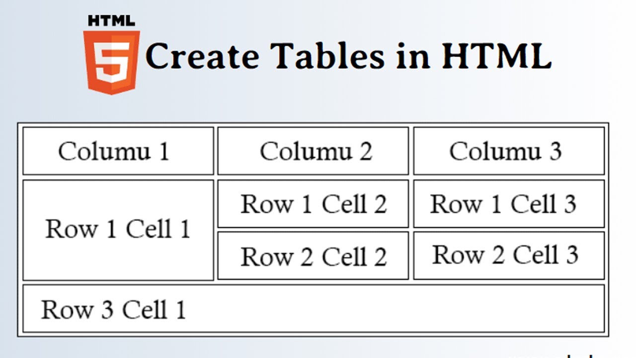 w3schools html table