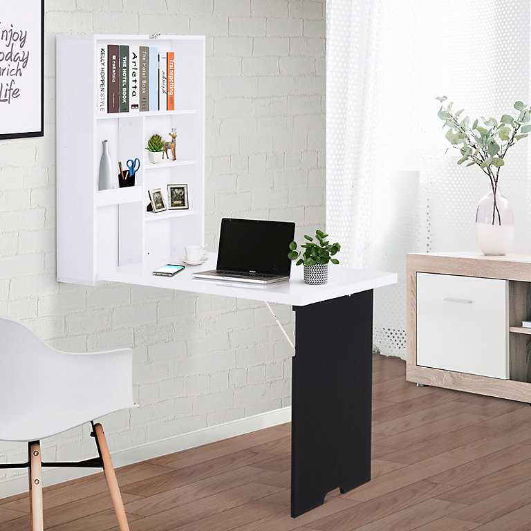 wall mounted drop leaf desk