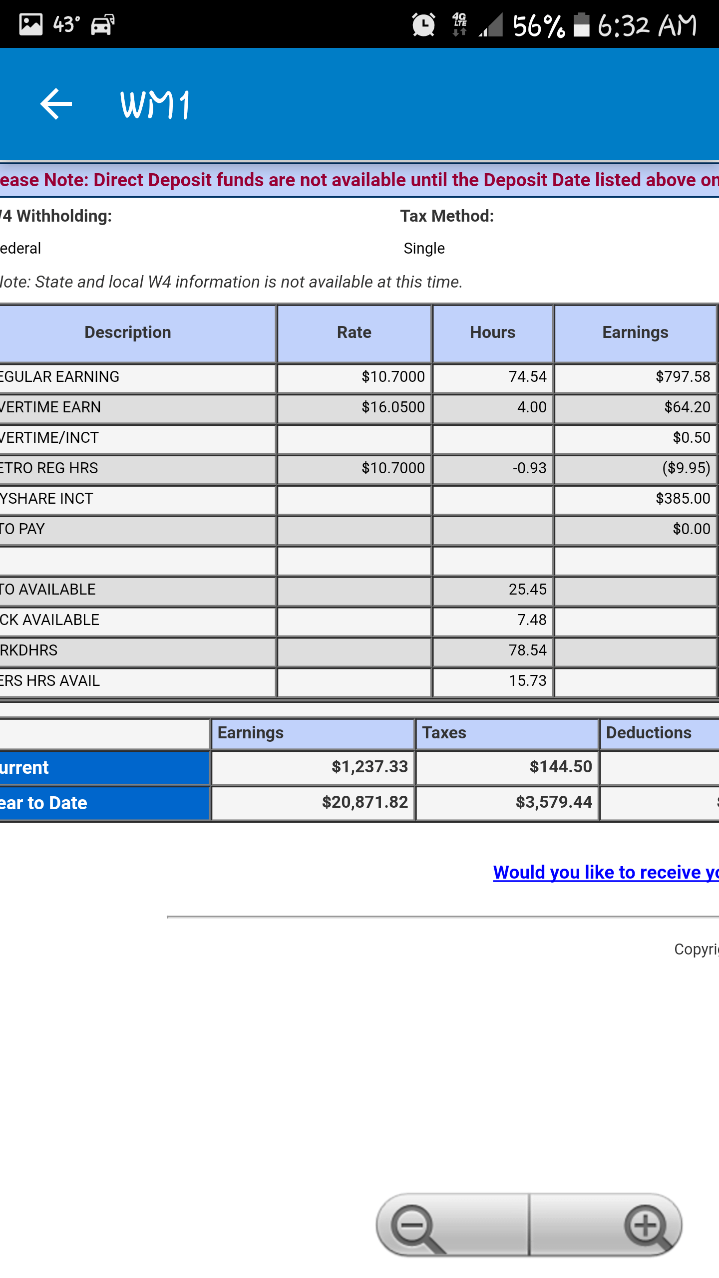 walmart pay stub