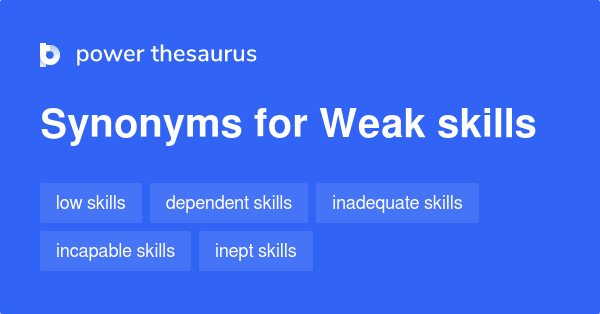 weaker synonym