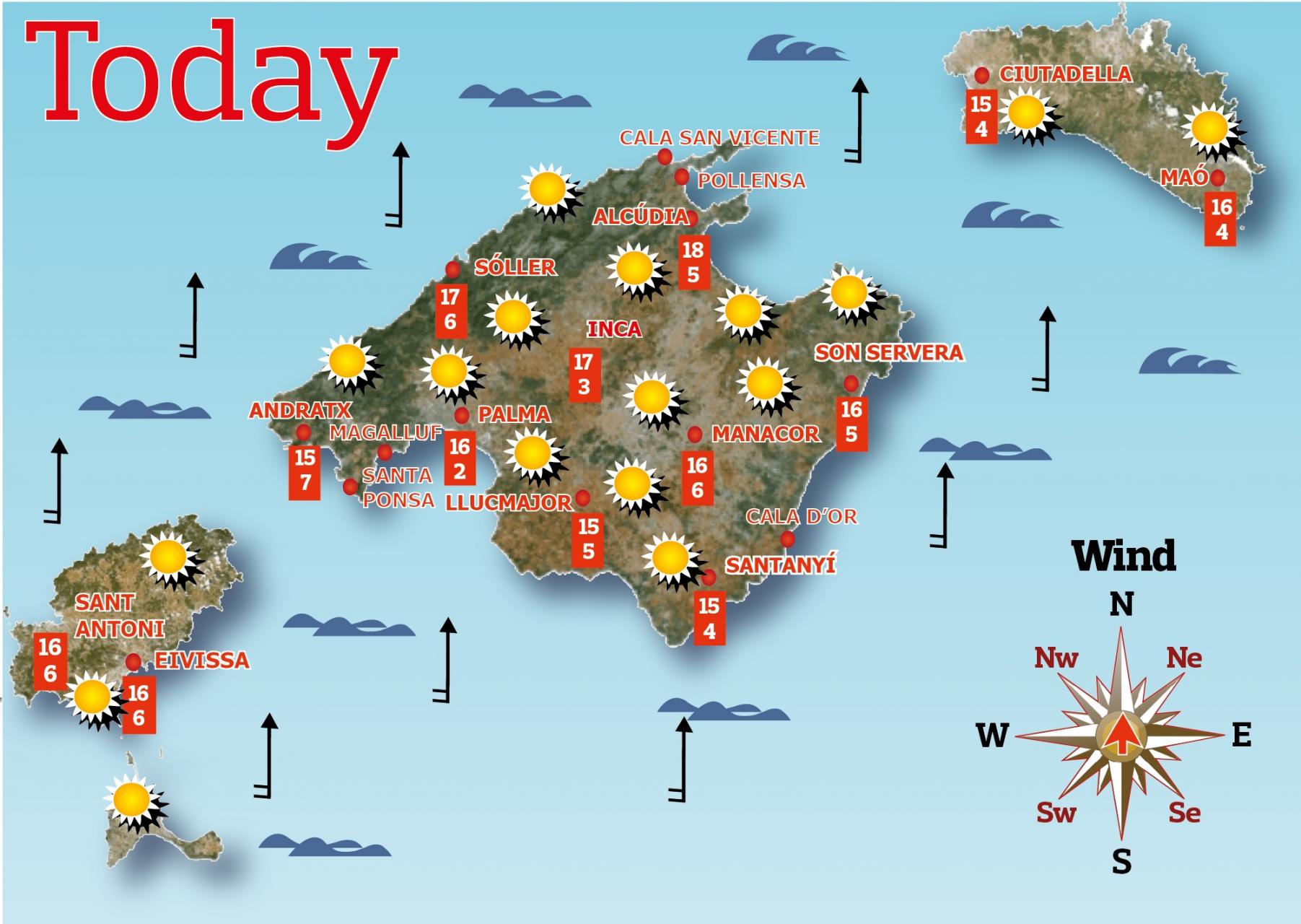 weather in majorca next 14 days