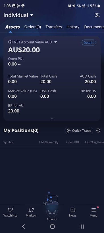 webull securities australia