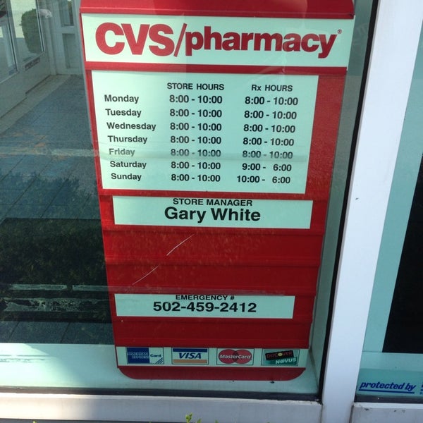 what time do cvs pharmacy open on sunday