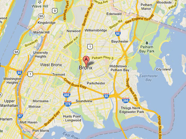 where is the bronx located in new york