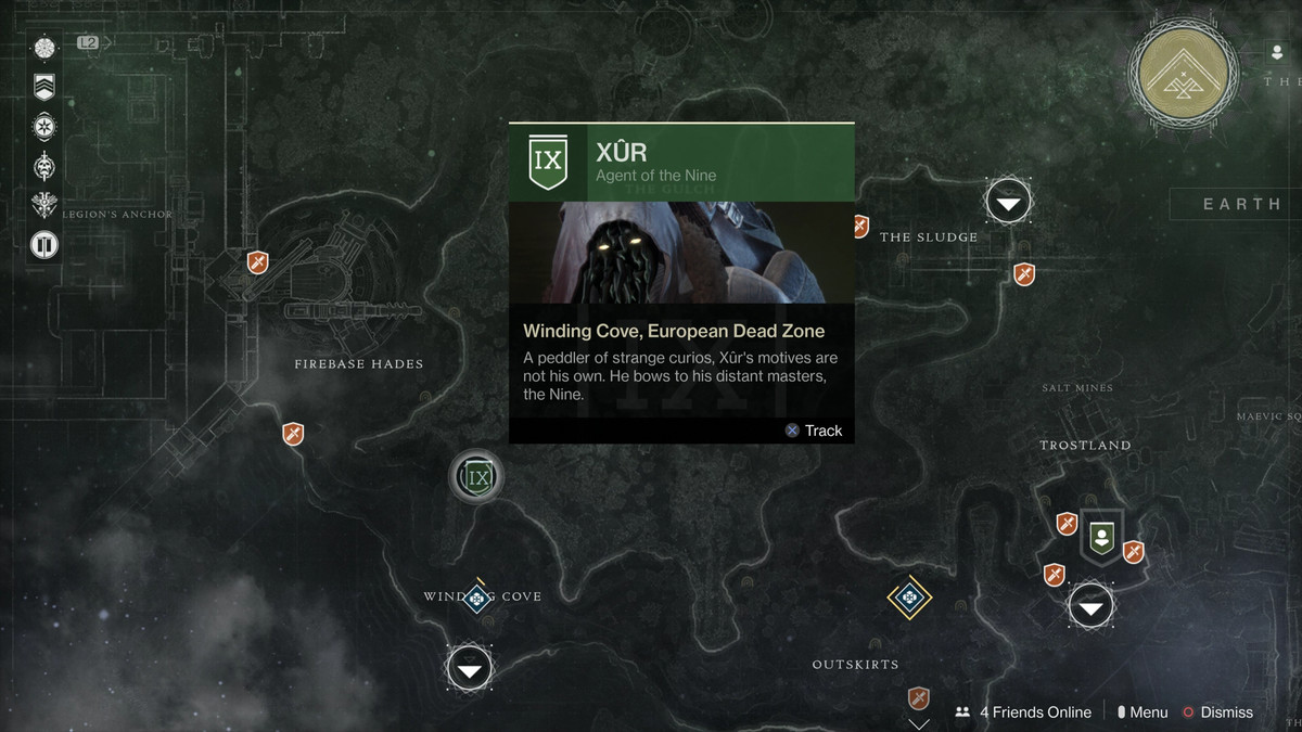 whereis xur