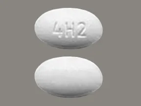 white oval pill 4h2