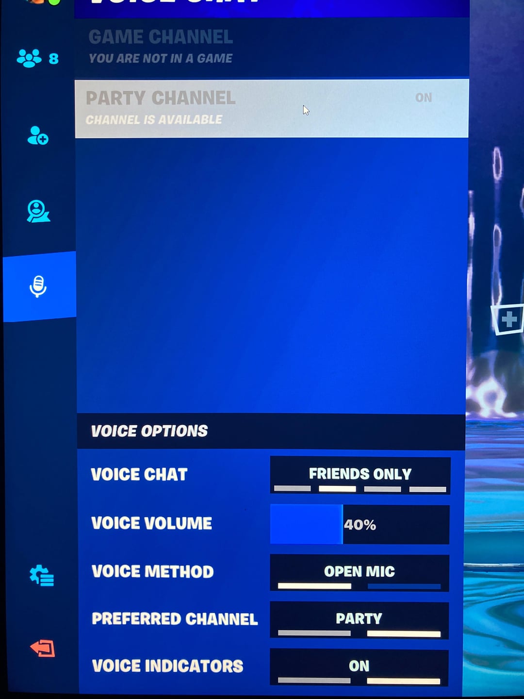 why isnt voice chat working on fortnite