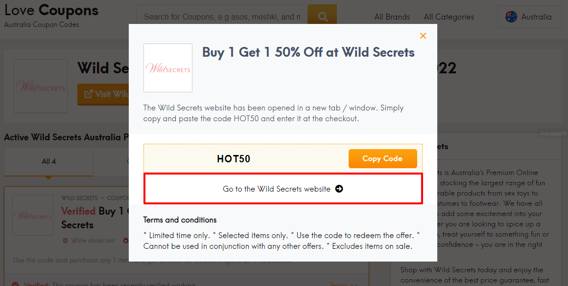 wildsecret discount code