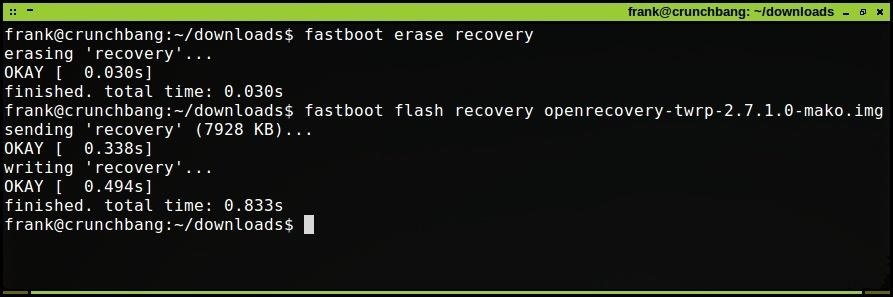 will fastboot erase data