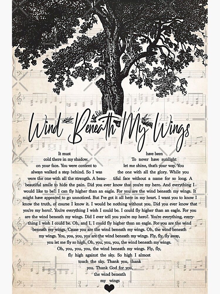 wind beneath my wings lyrics