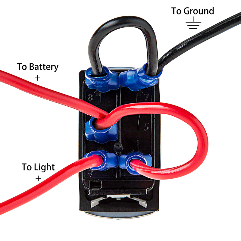 wiring diagram for 5 pin rocker switch