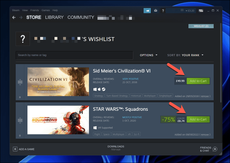 wishlist steam