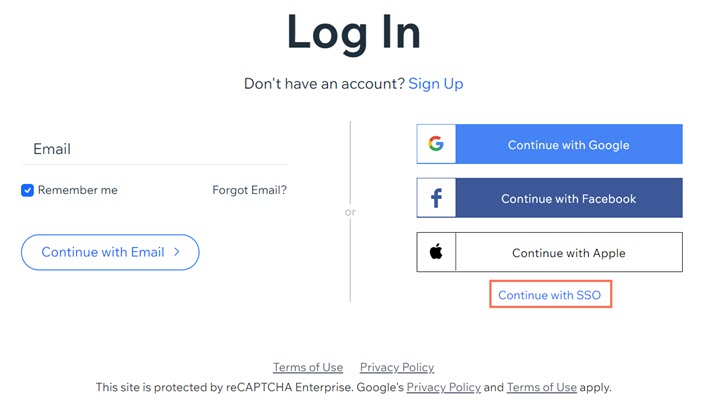 wix login sign in