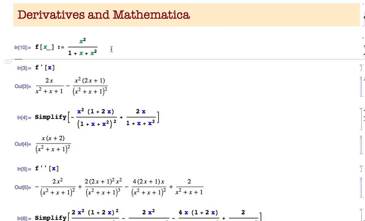 wolfram differentiate