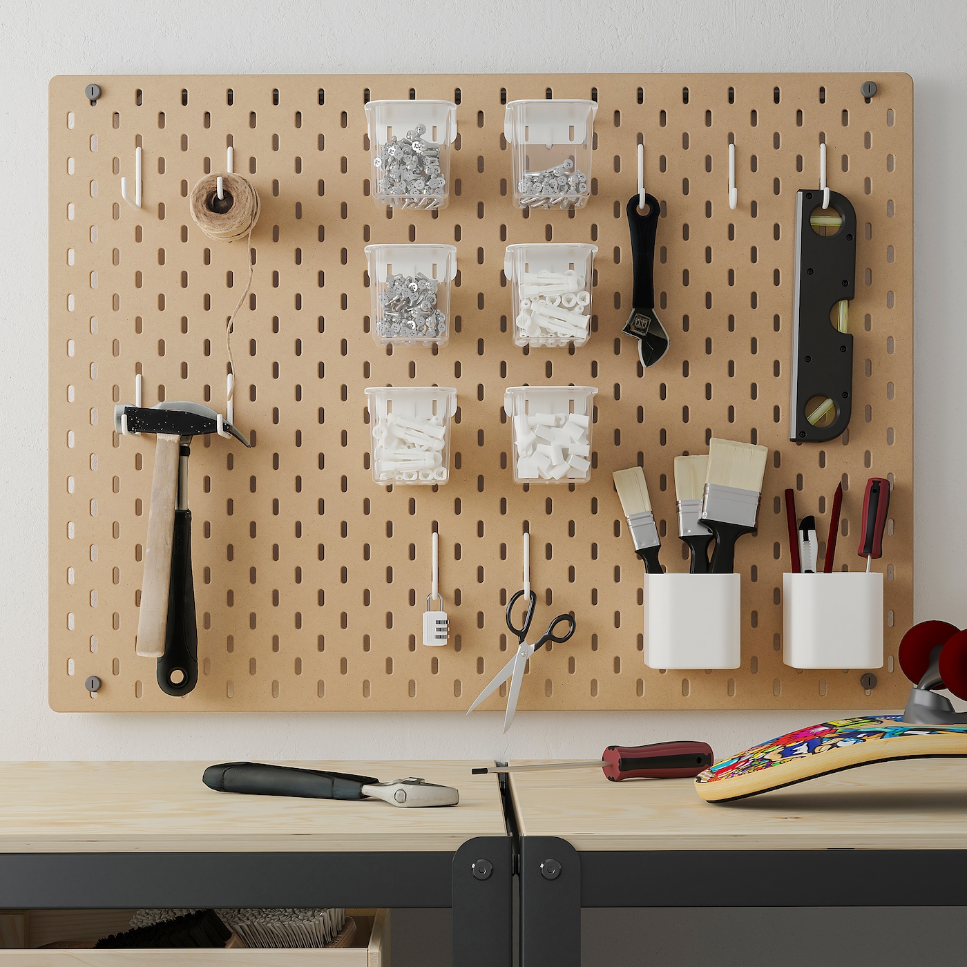 wood pegboard