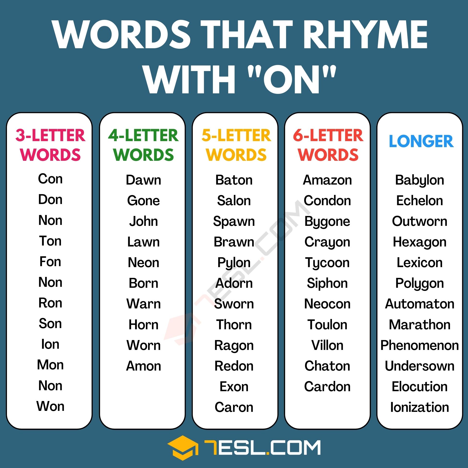 words that rhyme with other