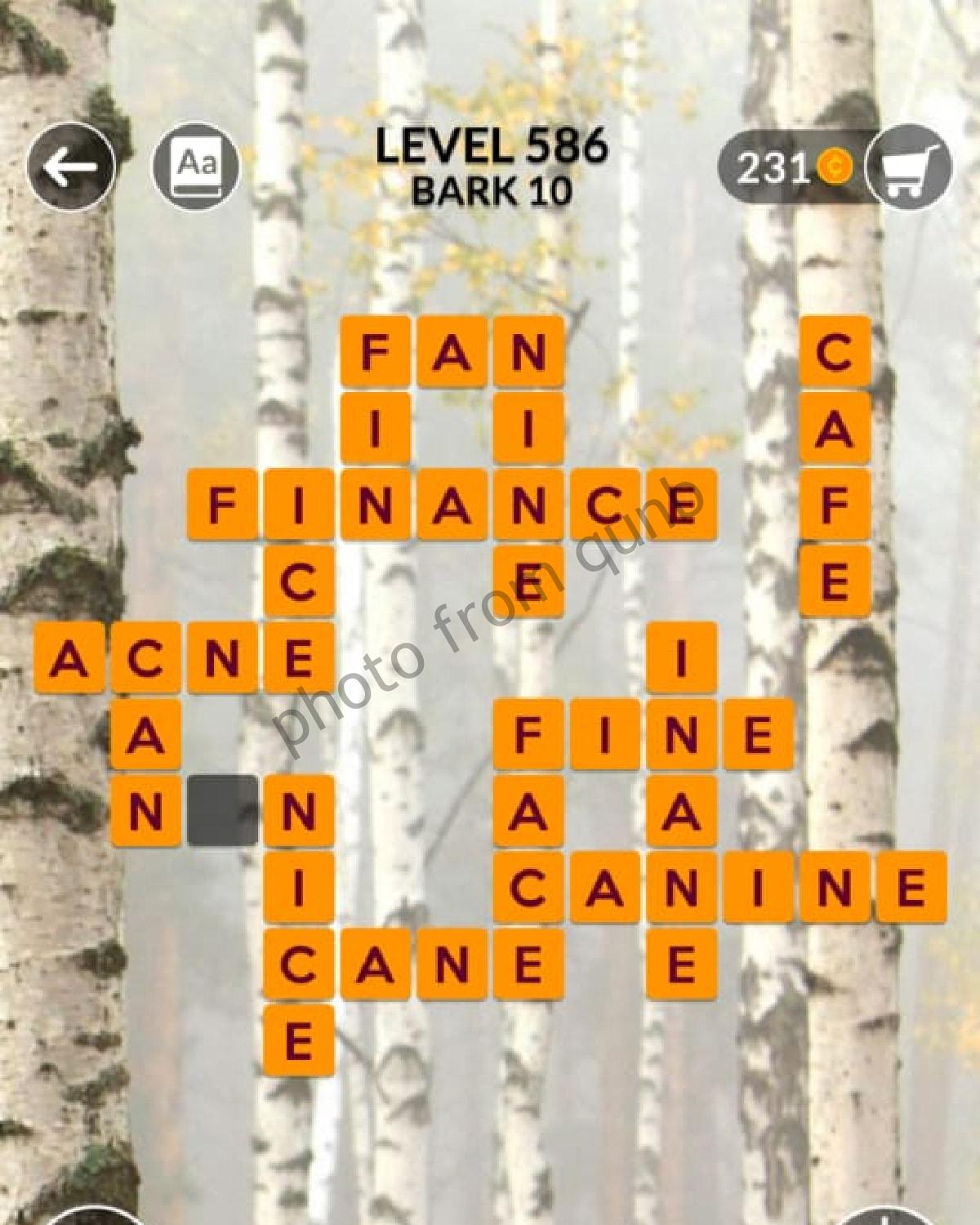 wordscapes level 586