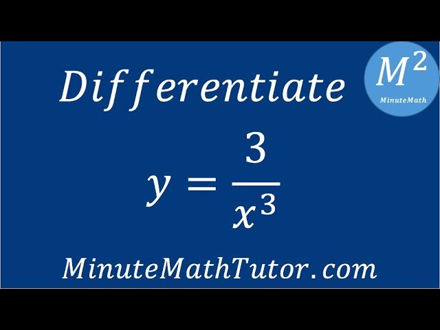 x 3 3 derivative