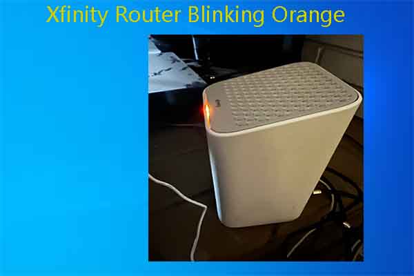 xfinity router blinking orange no internet