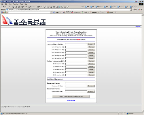 yacht scoring