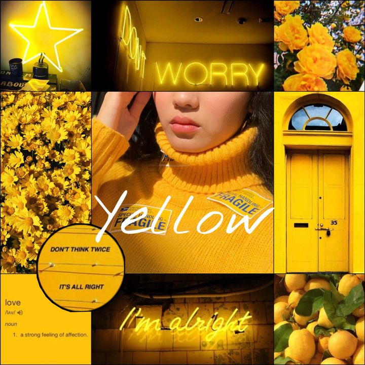 yellow aesthetics