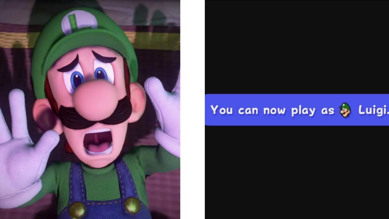 you can now play as luigi