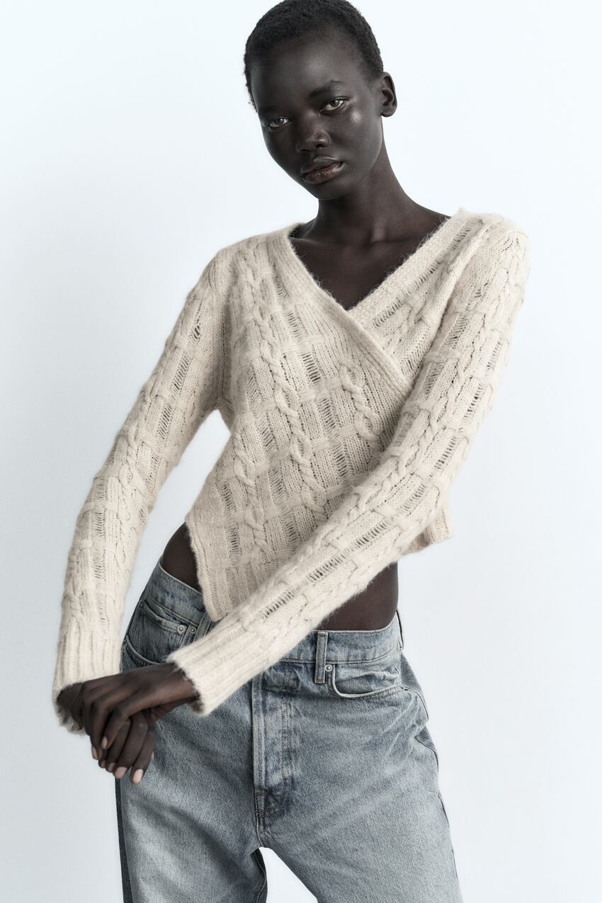 zara knit sweater