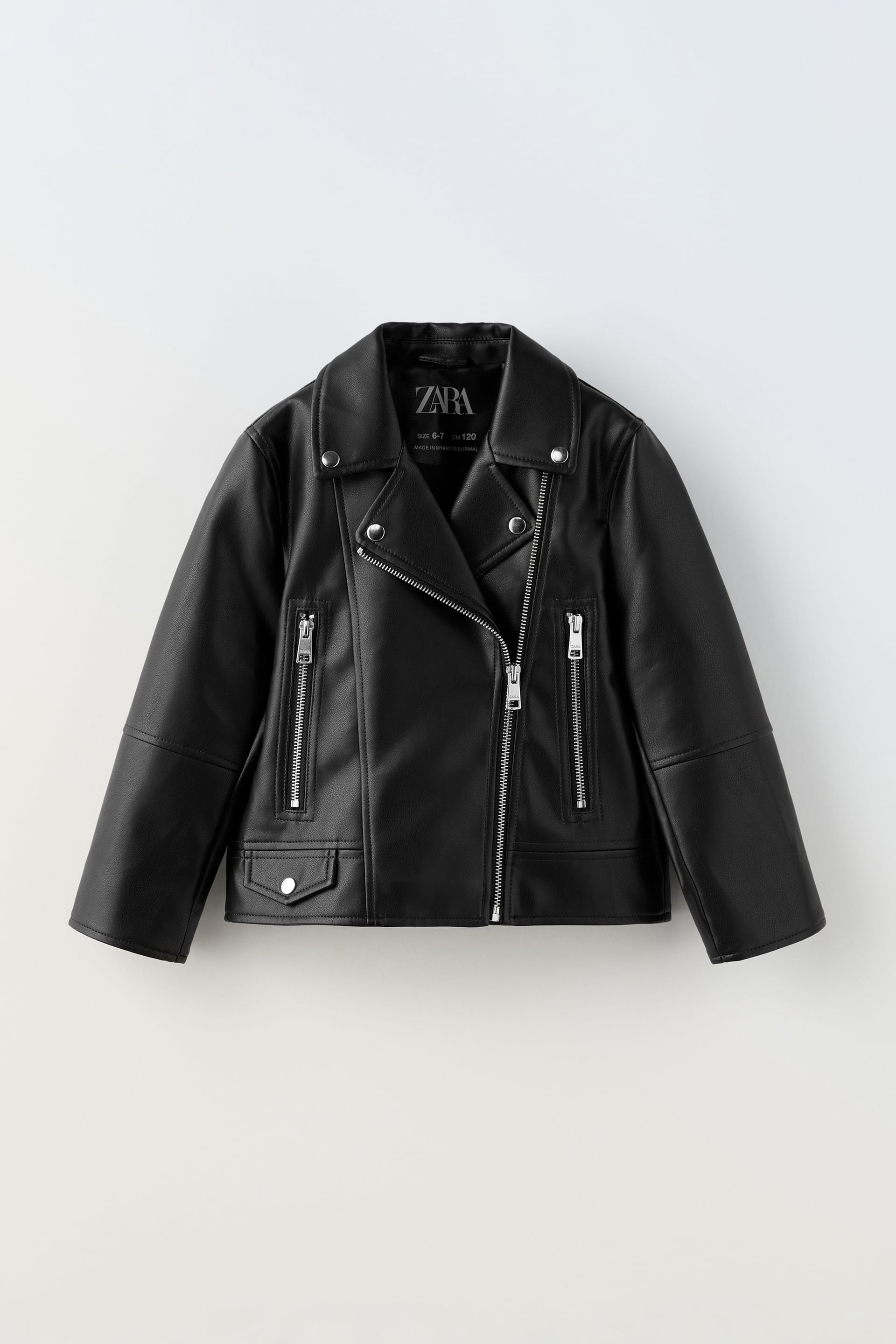 zara leather jacket